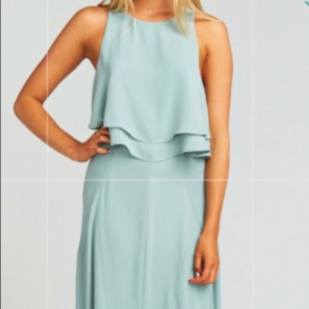 Show Me Your Mumu Silver Sage Bridesmaid